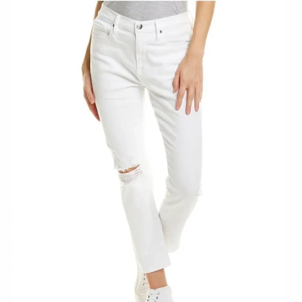 Frame Denim Le Pixie Beau Cotton White Crop Jean Size 26 MSRP $220